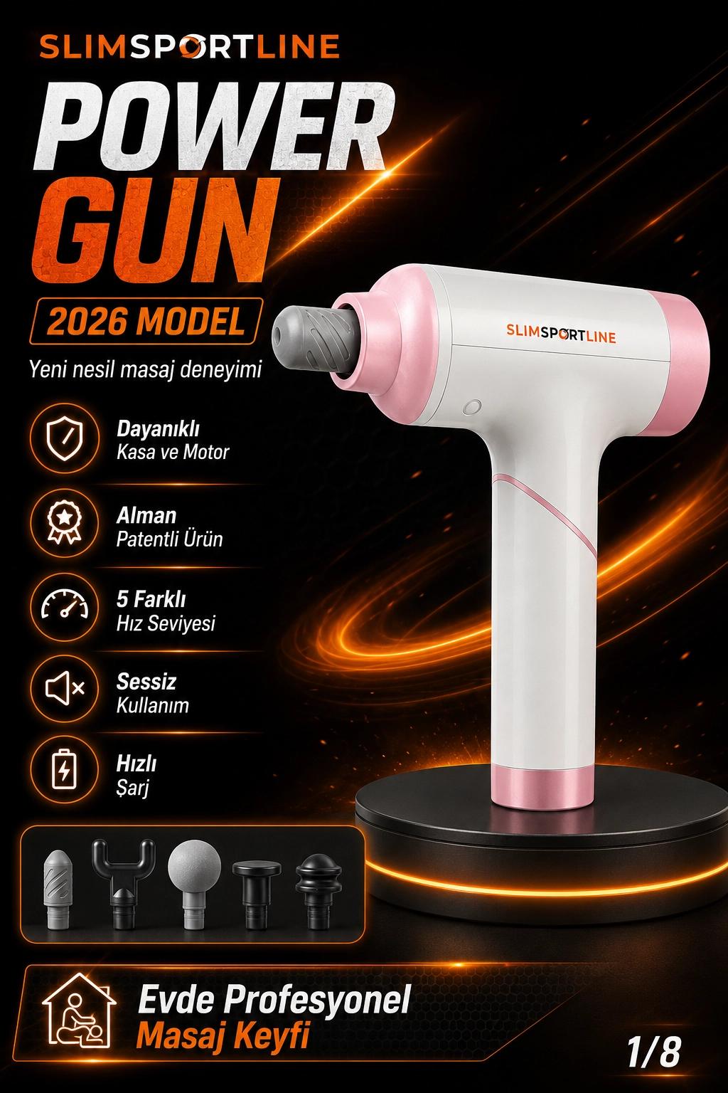 SLIMSPORTLINE POWERGUN MASAJ ALETİ